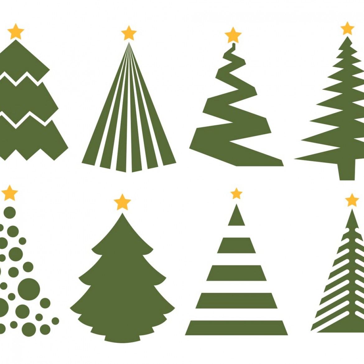 1170x1170 Christmas Tree Vector Designs