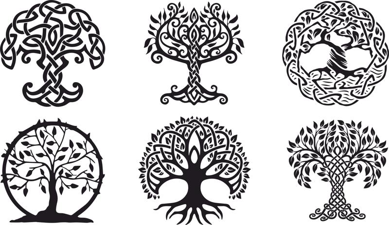 800x463 Celtic Trees Vector Free Vector Free Download Vector Graphic Art