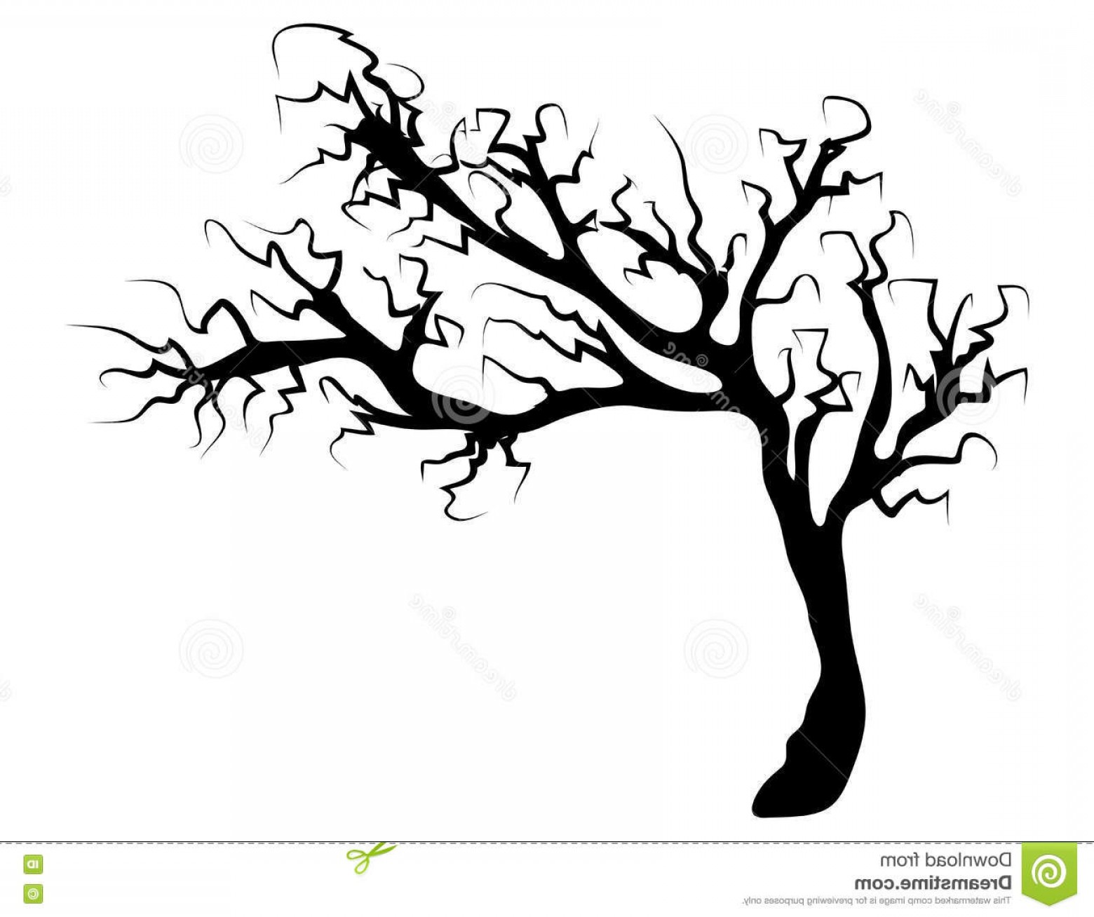 Stock Illustration Halloween Creepy Scary Bare Tree Vector Symbol 1560x1308 Stock Illustration Halloween Creepy Scary Bare Tree Vector Symbol