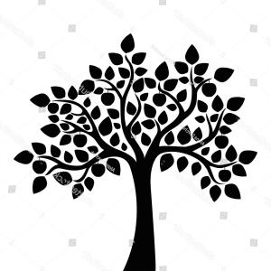 Tree Vector Black And White at Vectorified.com | Collection of Tree ...