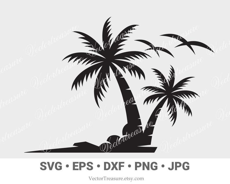 794x635 Palm Tree Vector Cri Palm Tree Clip Art Etsy