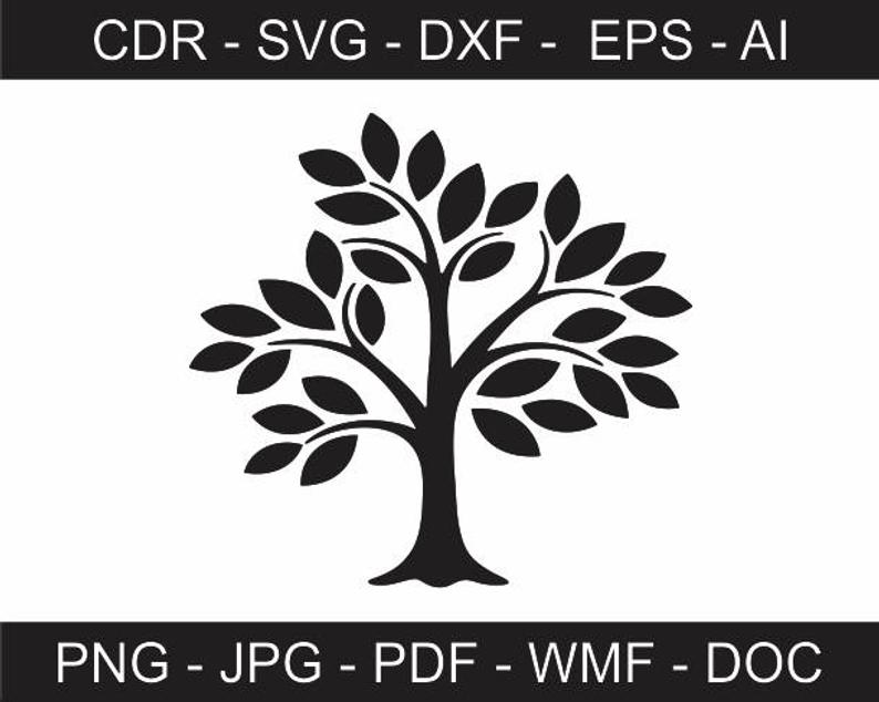 794x634 Abstract Tree Vector Printable Tree Clipart Iron On Etsy