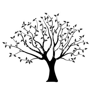 380x400 Tree Vector Art
