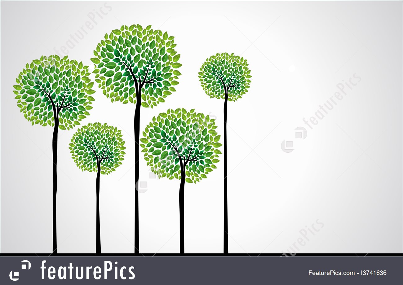 1300x920 Trendy Concept Trees Vector