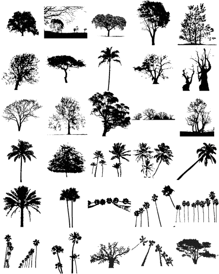 450x563 Free Graphics Lush Vector Trees And Summer Leaves