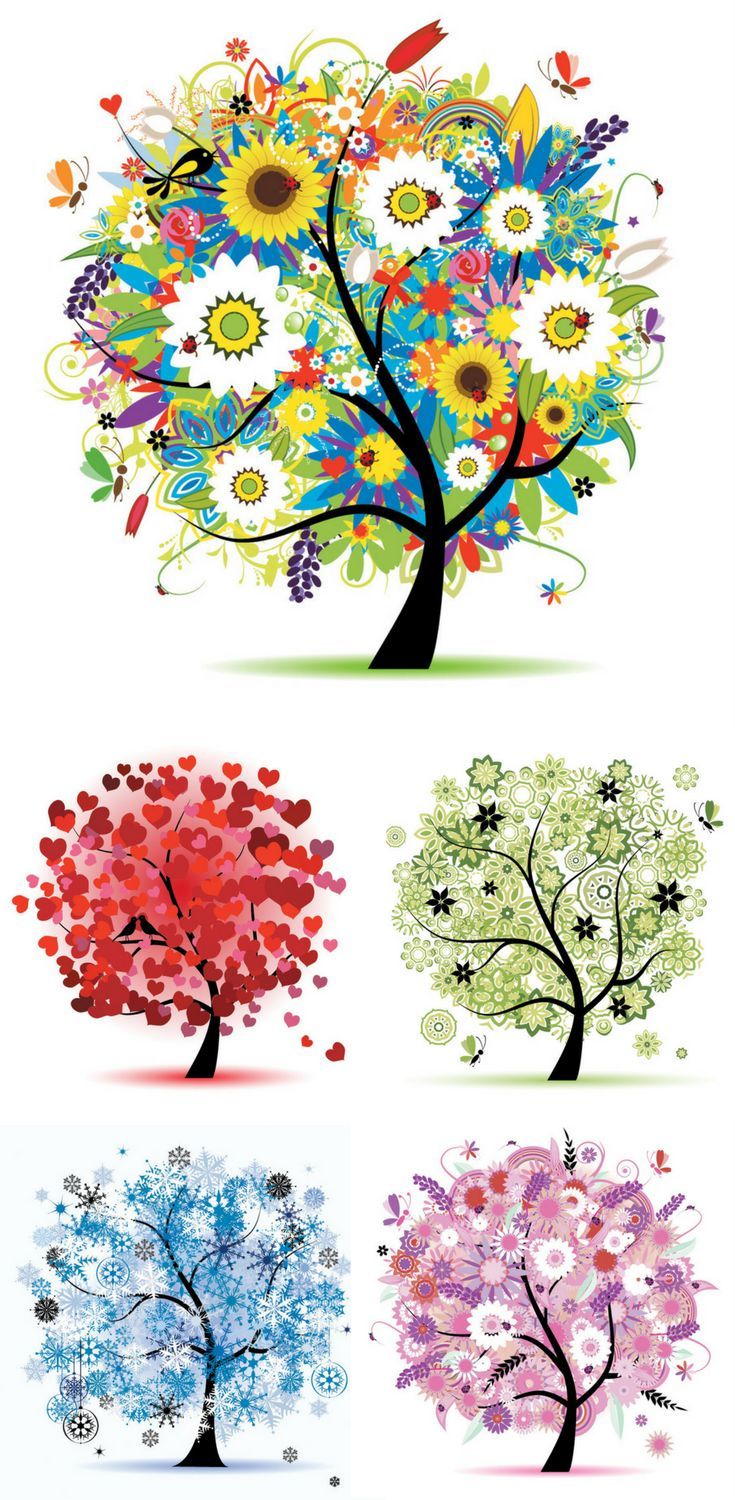 Seasons Tree Vector Graphic Available For Free Download 735x1500 Seasons Tree Vector Graphic Available For Free Download