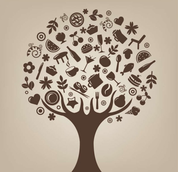 Abstract Tree Vector Art 600x581 Abstract Tree Vector Art