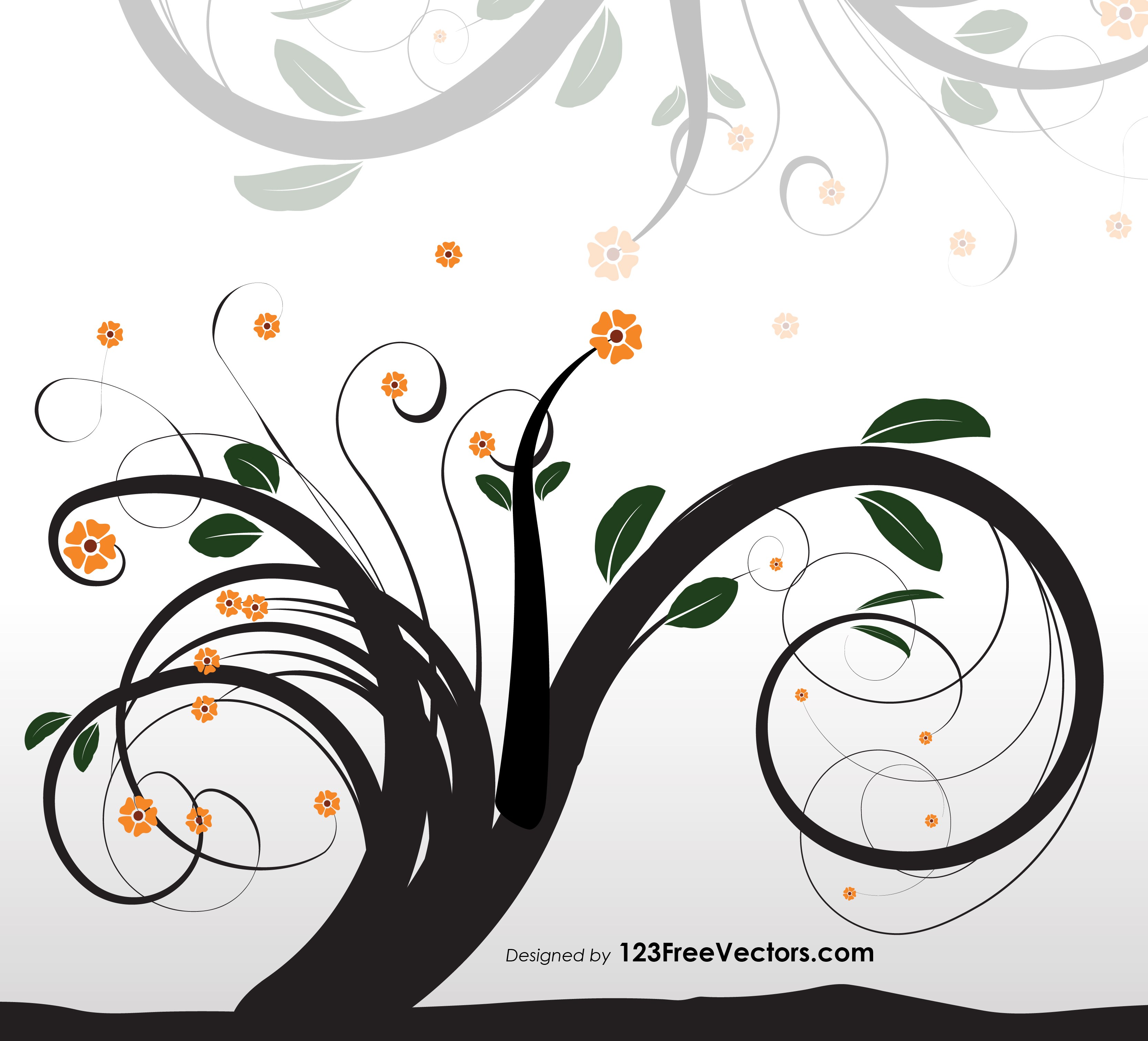 3333x3021 Free Vector Art Tree Silhouette