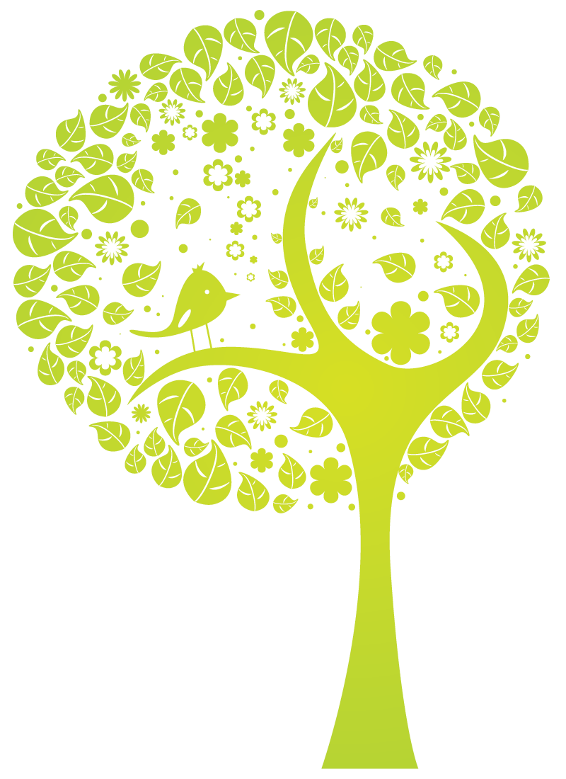 800x1100 Graphic Designing Tree Illustration