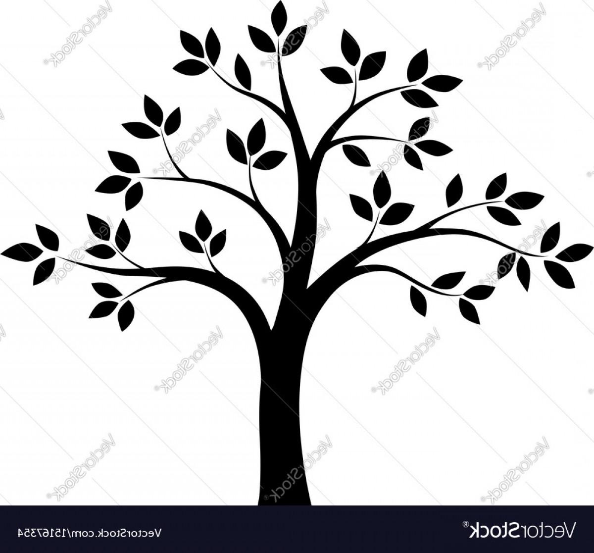 1200x1117 Black And White Tree Vector Savoyuptown
