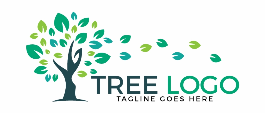 920x395 Green Tree Vector Logo Design