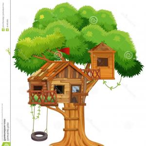 300x300 Photostock Vector Tree House For Playing And Parties House On Tree