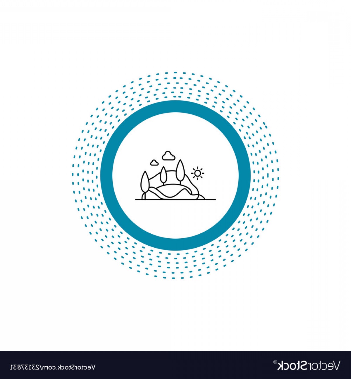 1200x1296 Hill Landscape Nature Mountain Tree Line Icon Vector Studiogrfx