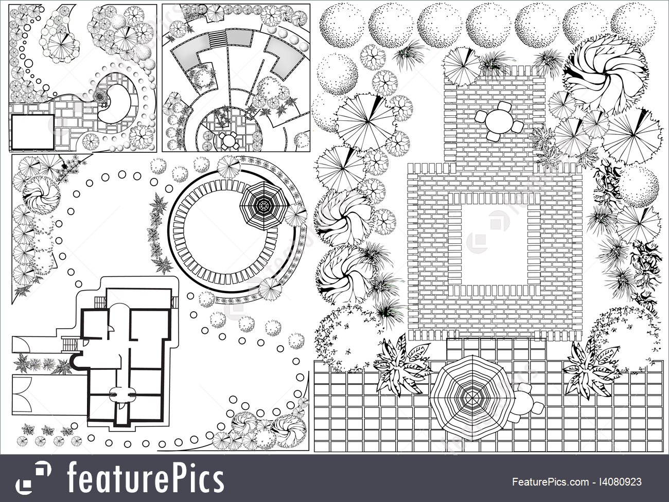 1300x976 Nature Landscapes Vector Collections Od Landscape Plan