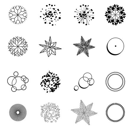 450x450 Set Of Treetop Symbols For Architectural Or Landscape Design