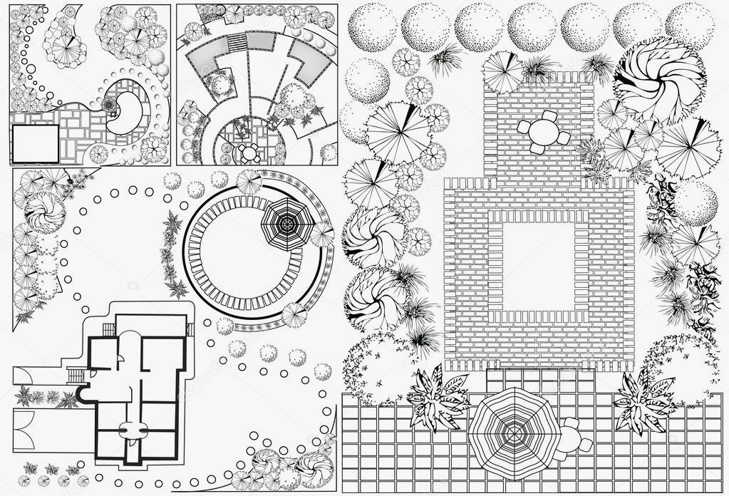 1023x696 Landscape Architecture Plan Symbols Awesome Collections Od
