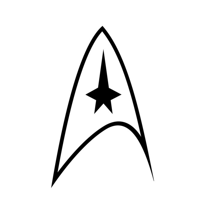 690x690 Star Trek Logo Graphics Design Dxf
