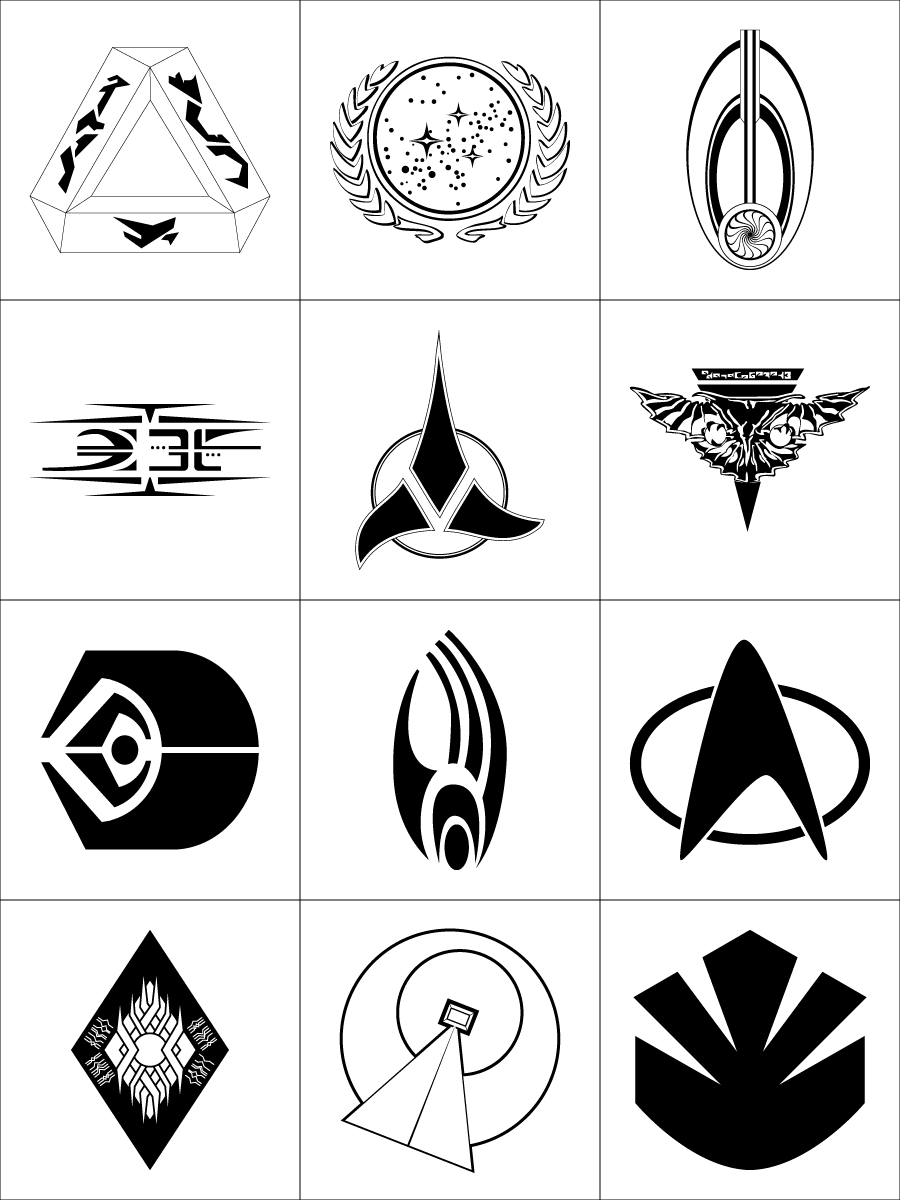 900x1200 Star Trek Symbols Vector Graphics