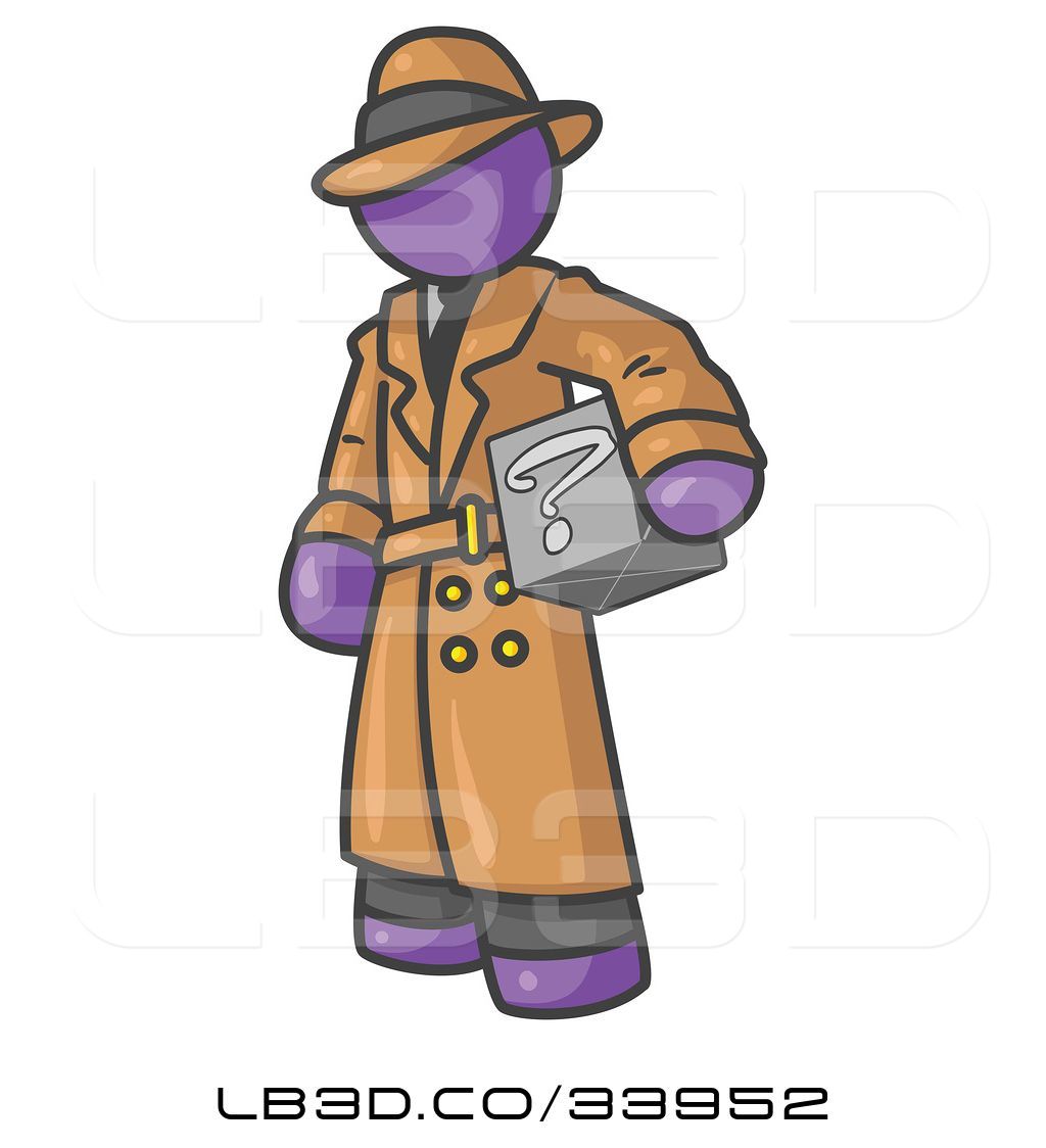 1024x1124 Vector Illustration Of Secretive Purple Guy In A Trench Coat