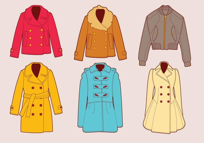 700x490 Winter Coats Vector Set Free Graphics Uihere