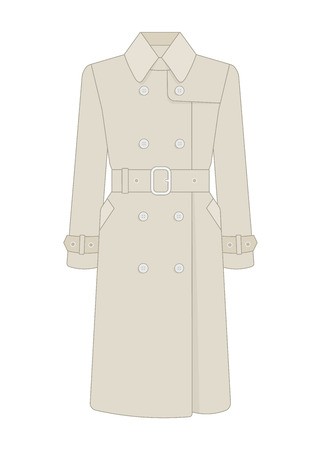 321x450 Women's Trench Coat With A Belt Trendy Model Of Women's Wardrobe