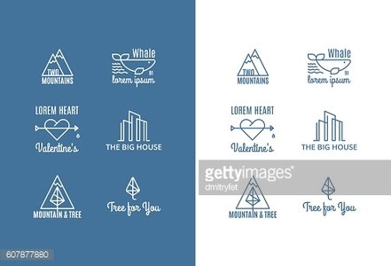 441x300 Six Trend Vector Logo Of The Hipster Style Premium Clipart