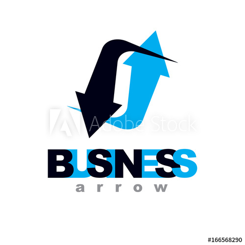 500x500 Business Financial Trend, Vector Upward Arrow Corporate