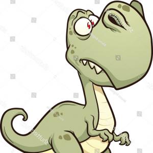 300x300 Cartoon Trex Vector Clip Art Illustration Createmepink