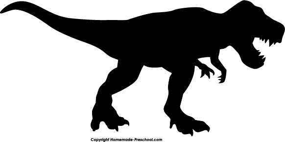 582x291 Home Free Clipart Silhouette Clipart Silhouette T Rex Jurassic