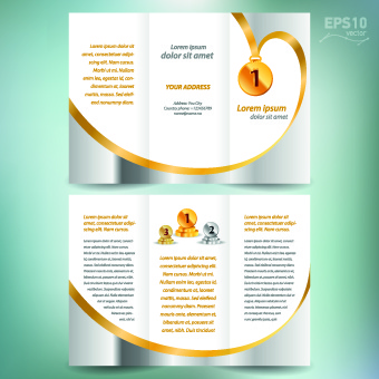 340x340 Creative Brochure And Booklet Tri Fold Design Vector Free Vector