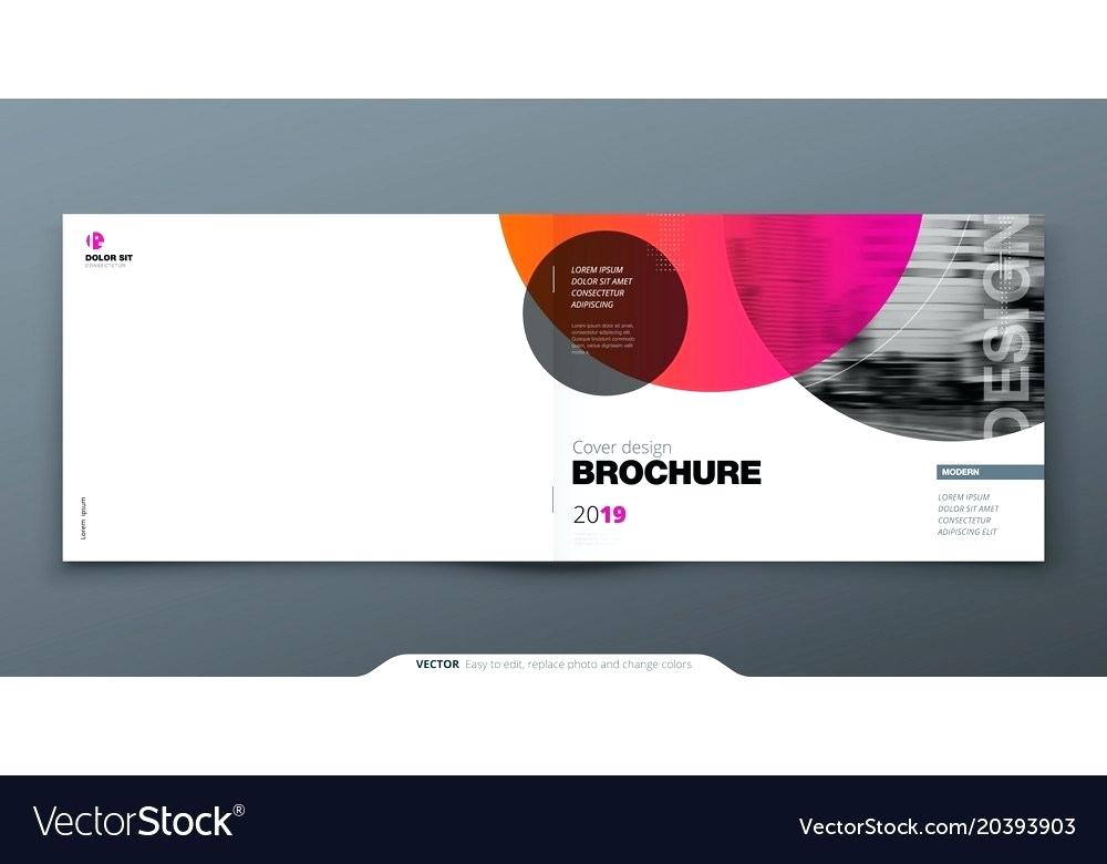 1000x780 Pink Brochure Design Horizontal Cover Template Vector Image