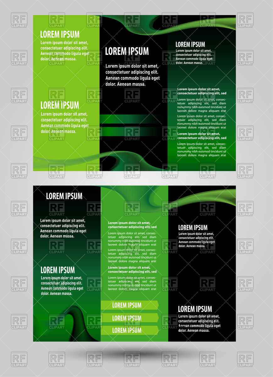 869x1200 Tri Fold Brochure Design Vector Image Of Calendars, Layouts