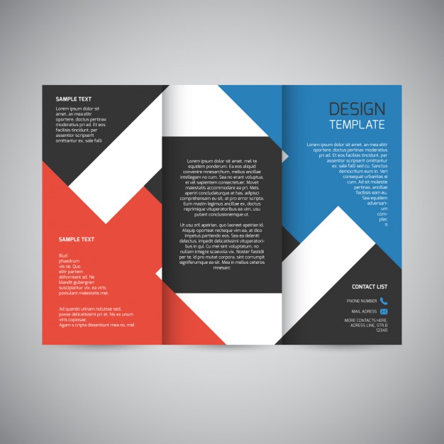 626x626 Trifold Brochure Design Vector Free Download