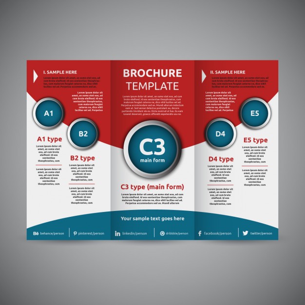 626x626 Trifold Brochure Template Vector Free Download