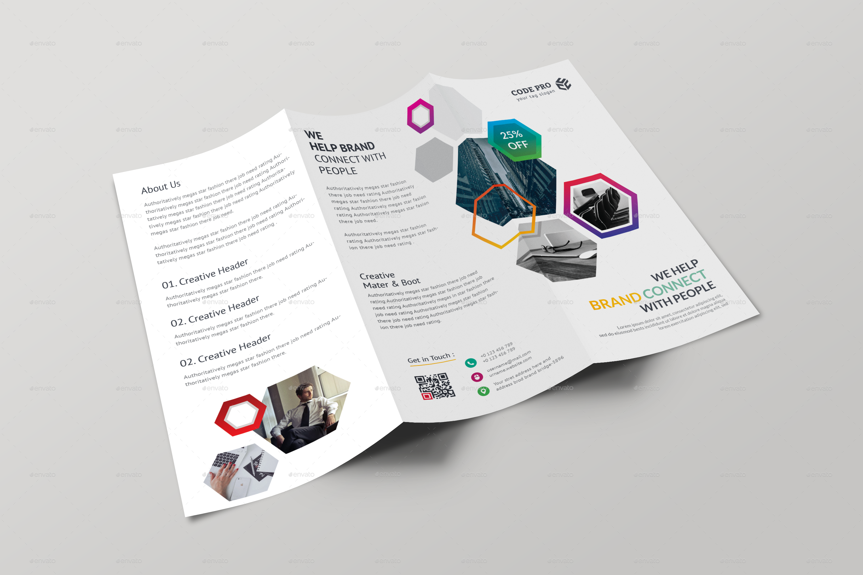 3000x2000 Corporate Trifold Brochure