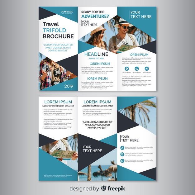 626x626 Travel Trifold Brochure Vector Free Download