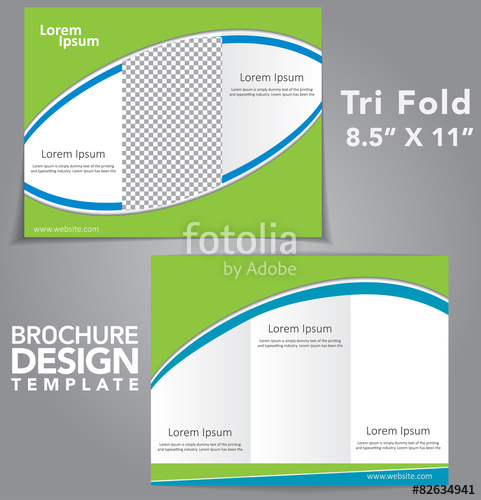 481x500 Tri Fold Brochure Vector Design Stock Image And Royalty Free