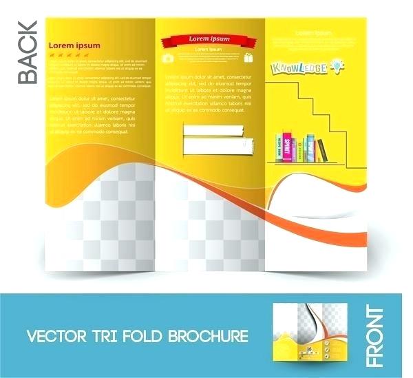 600x549 Tri Fold Leaflet Template Free Illustrator Brochure Vector