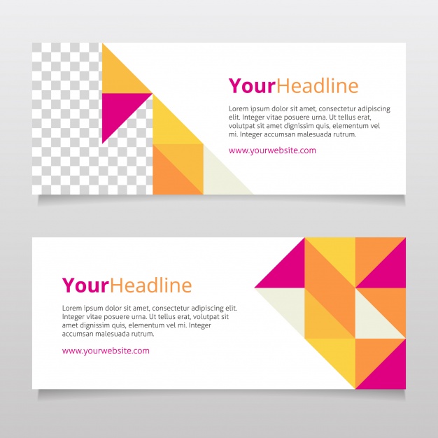 Triangles Banner Design Vector Free Download 626x626 Triangles Banner Design Vector Free Download