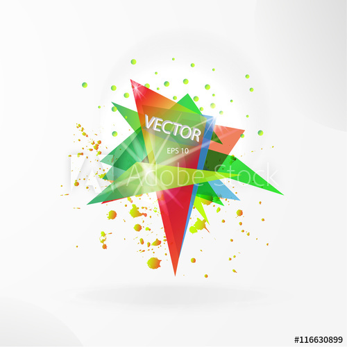 Vector Abstract Background Template With Triangle Banner Artistic 500x500 Vector Abstract Background Template With Triangle Banner Artistic