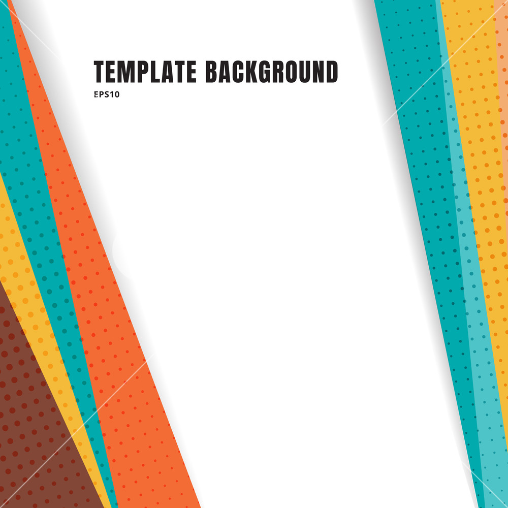 1000x1000 Abstract Template Header And Footers Colorful Geometric Triangles