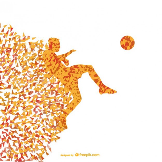 626x626 Vector Soccer Player Vector Triangle Design Free Download