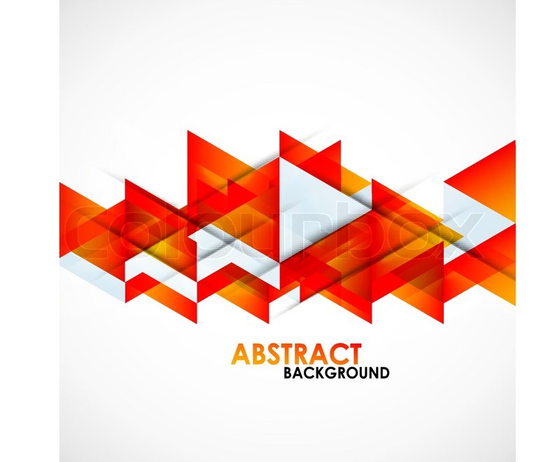 800x660 Abstract Orange Triangles Design Stock Vector Colourbox