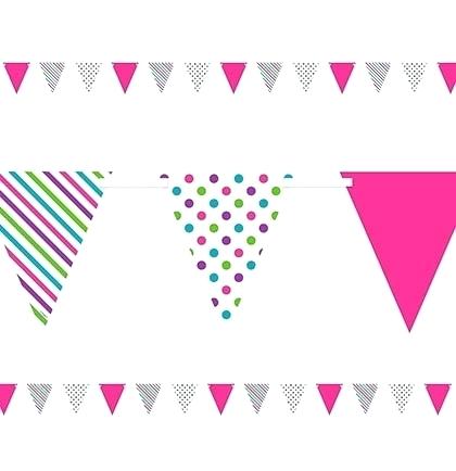 Pendant Banner Bright Dots Stripes Pennant Happy Birthday 420x434 Pendant Banner Bright Dots Stripes Pennant Happy Birthday