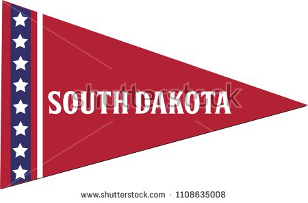 South Dakota Pennant, State Flag, Vector Isolated Banner Triangle 450x296 South Dakota Pennant, State Flag, Vector Isolated Banner Triangle