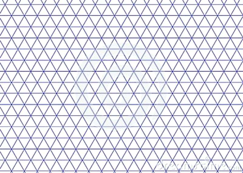 800x570 Isometric Grid Blue Triangle Line Background Vector Stock Template