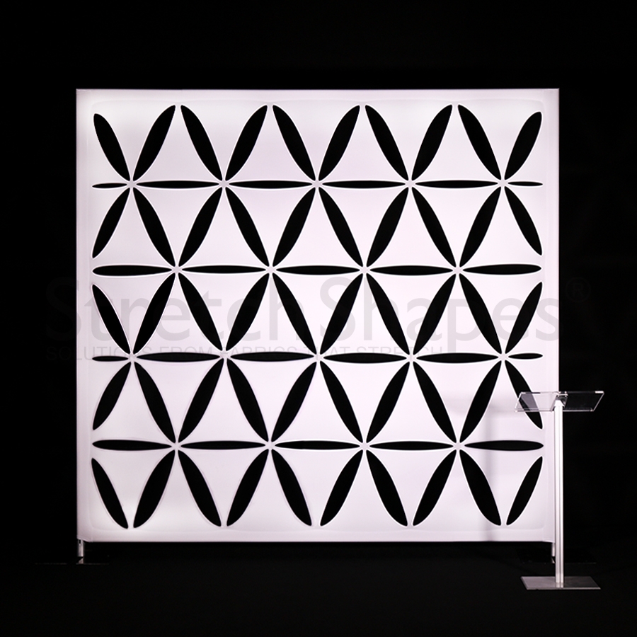 900x900 Triangle Pipe Base Mount Vector Grid