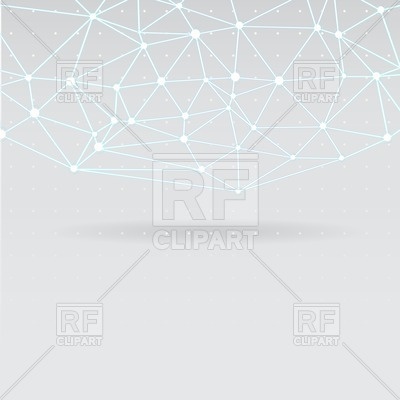 400x400 Abstract Gray Background With Wireframe Grid Vector Image