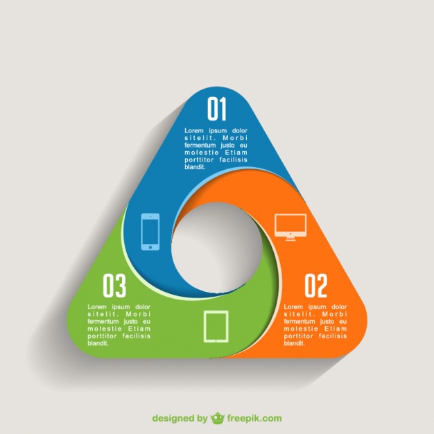626x626 Triangle Information Infographic Vector Free Download