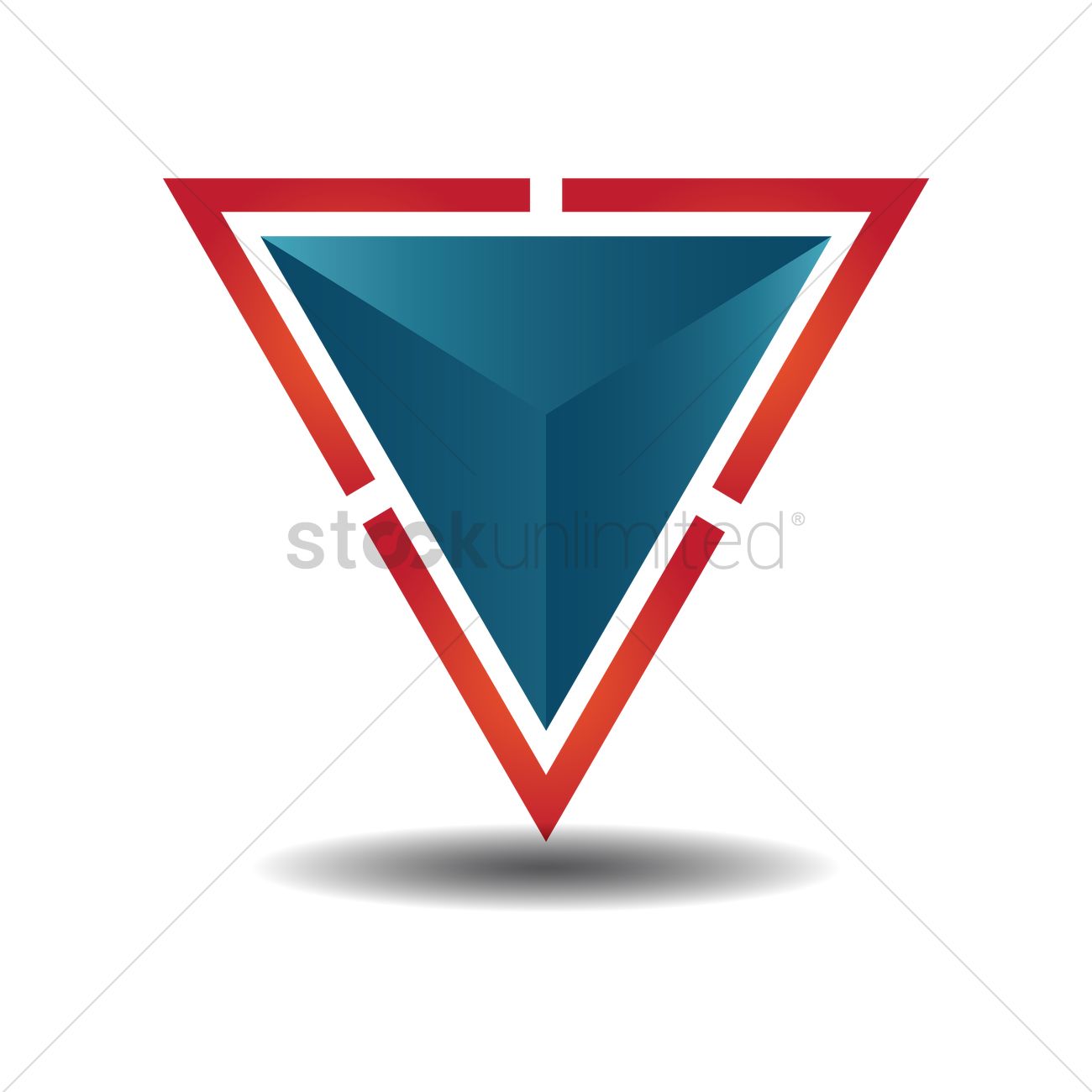 1300x1300 Triangle Logo Element Vector Image